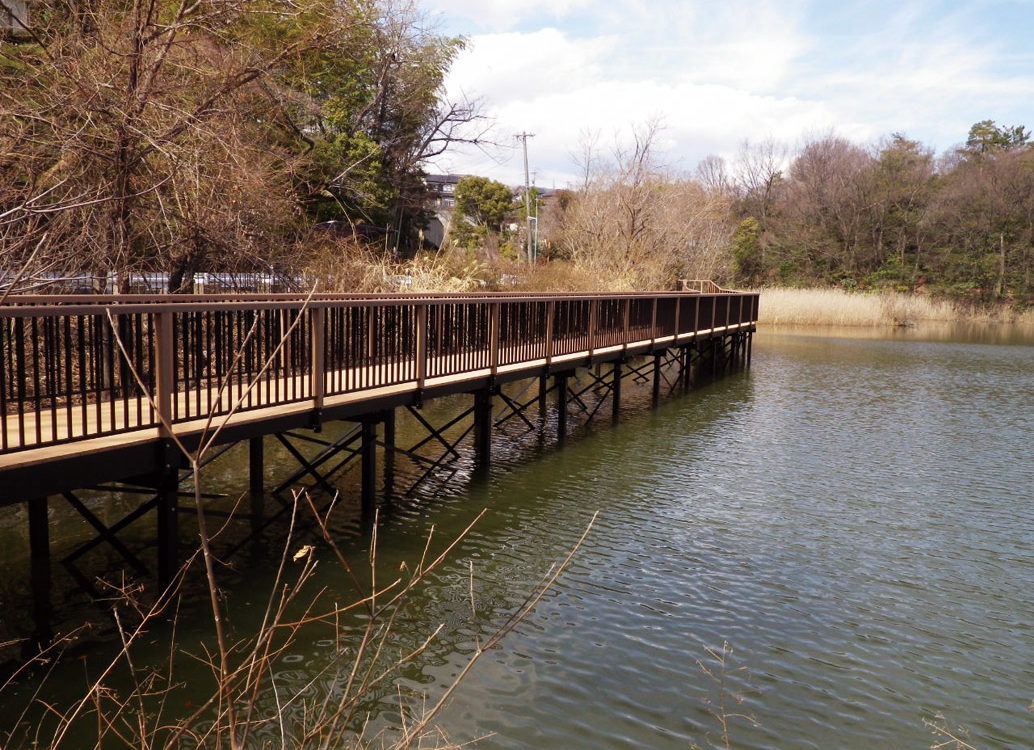 步道-棧道-Boardwalk-日本(愛知県)-大森公園│氶鋒建材│Doozer Wood│WPC│優美木│塑膠木│環塑木│環保木│合成木│環保塑木│塑膠仿木│環保塑合木│木塑複合材料│再生環保│綠建材