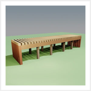 Doozer Wood 優美木-WPC塑木系列座椅 | 設計款式 | M型座椅