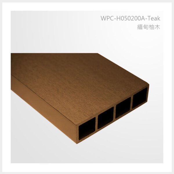 型號 | H050200A-緬甸柚木-4孔 | 氶鋒建材│Doozer Wood│WPC│優美木│塑膠木│環塑木│環保木│合成木│環保塑木│塑膠仿木│環保塑合木│木塑複合材料│綠建材